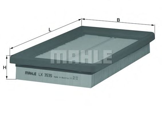 Воздушный фильтр MAHLE ORIGINAL LX 3535