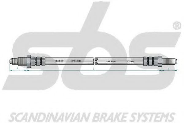 Тормозной шланг EURODEAL AUTOPARTS 46001