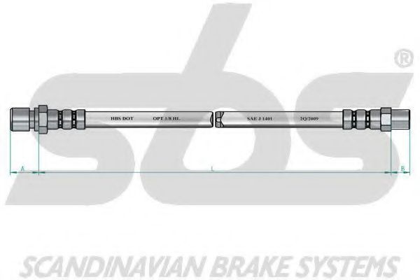 Тормозной шланг sbs 13308547121