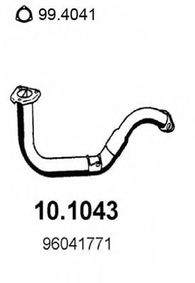 Труба выхлопного газа ASSO 10.1043