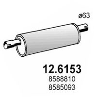 Средний глушитель выхлопных газов ASSO 12.6153