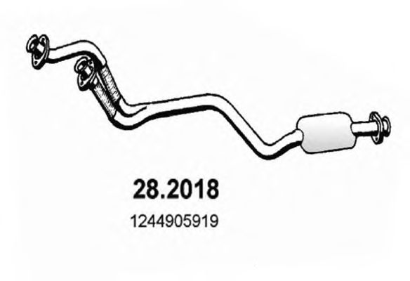 Предглушитель выхлопных газов ASSO 28.2018