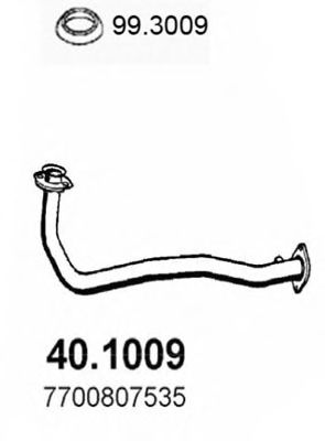 Труба выхлопного газа ASSO 40.1009