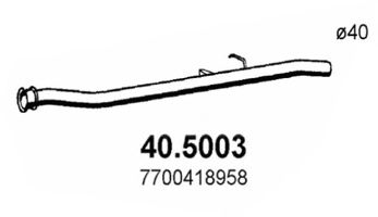 Труба выхлопного газа ASSO 40.5003