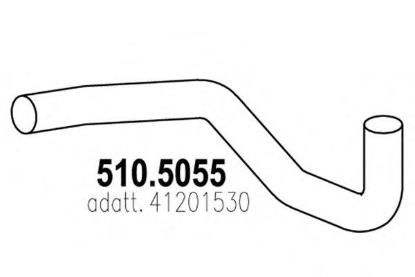 Труба выхлопного газа ASSO 510.5055