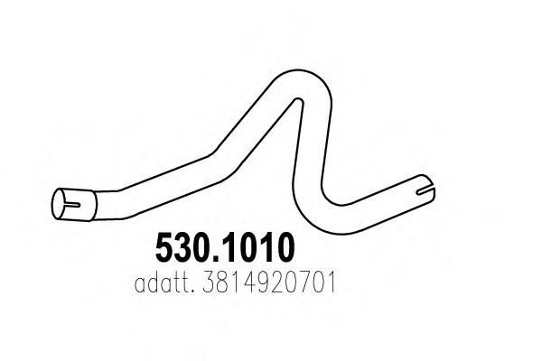 Труба выхлопного газа DINEX 50175