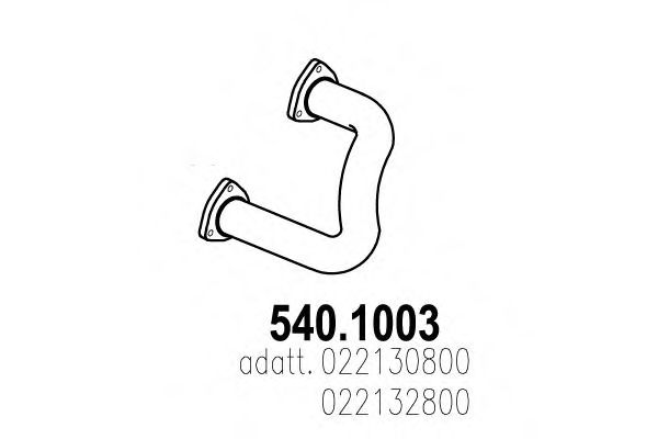 Труба выхлопного газа ASSO 540.1003