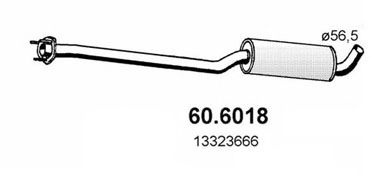 Средний глушитель выхлопных газов ASSO 60.6018