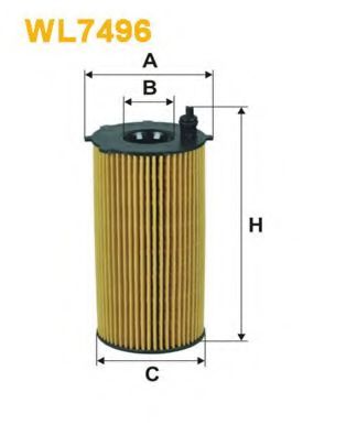 Масляный фильтр WIX FILTERS WL7496