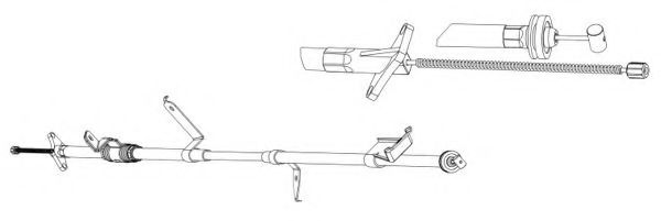 Трос, стояночная тормозная система CEF OP02219