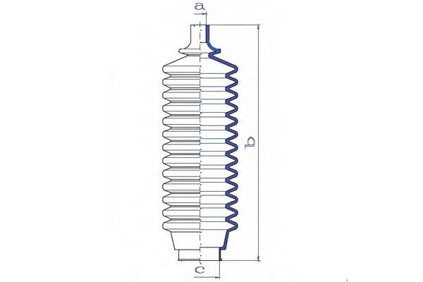 Пыльник, рулевое управление DA SILVA K5078