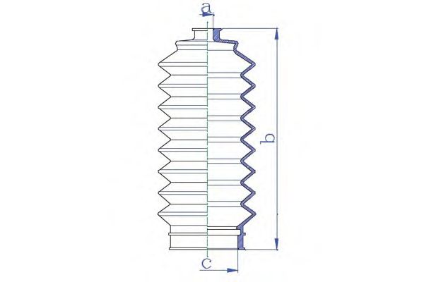 Пыльник, рулевое управление DA SILVA K5303