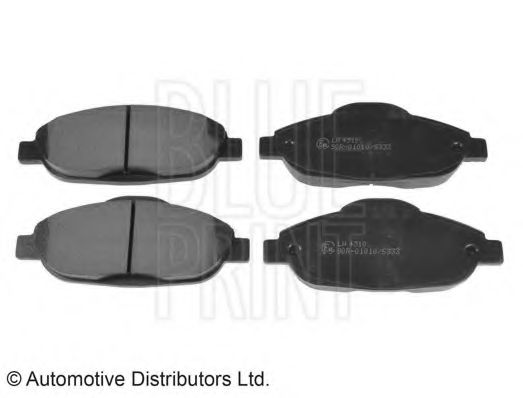 Комплект тормозных колодок, дисковый тормоз BLUE PRINT ADP154204