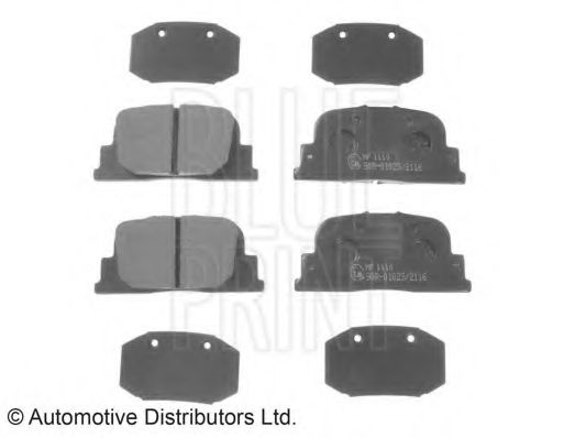 Комплект тормозных колодок, дисковый тормоз BLUE PRINT ADT342179