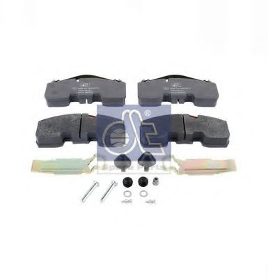 Комплект тормозных колодок, дисковый тормоз DT 16364