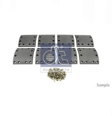 Комплект тормозных башмаков, барабанные тормоза DT 396801