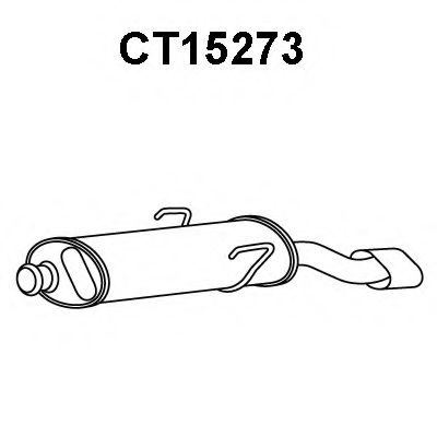 Глушитель выхлопных газов конечный VENEPORTE CT15273