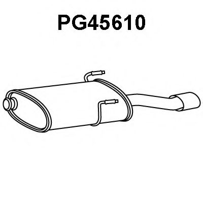 Глушитель выхлопных газов конечный VENEPORTE PG45610
