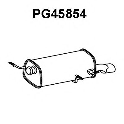 Глушитель выхлопных газов конечный VENEPORTE PG45854