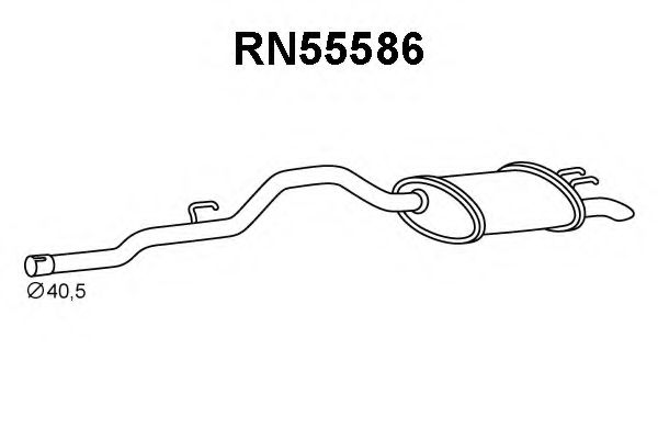 Глушитель выхлопных газов конечный VENEPORTE RN55586