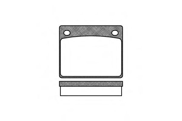 Комплект тормозных колодок, дисковый тормоз WOKING P1833.00