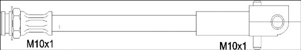 Тормозной шланг WOKING G1900.40
