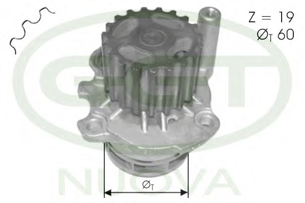 Водяной насос GGT PA12367