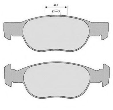 Комплект тормозных колодок, дисковый тормоз HAVAM 7134