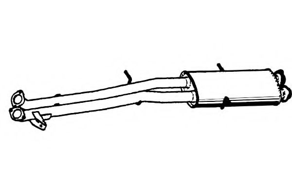 Средний глушитель выхлопных газов FENNO P1413