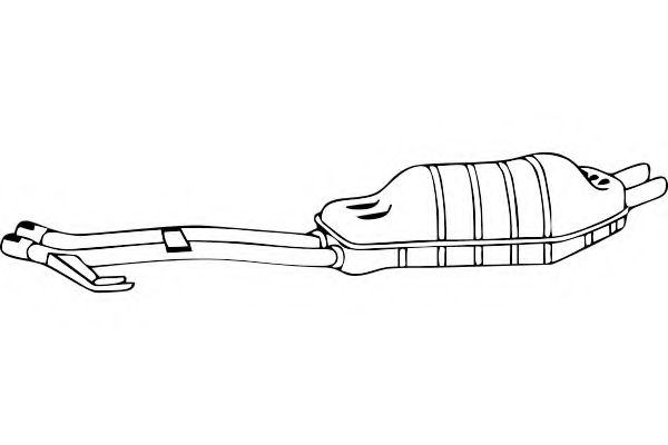 Глушитель выхлопных газов конечный FENNO P1473