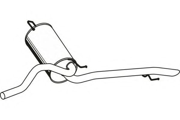 Глушитель выхлопных газов конечный FENNO 2279