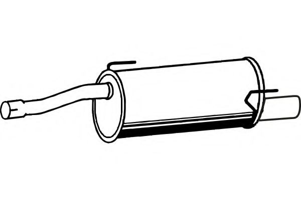 Глушитель выхлопных газов конечный FENNO P43055