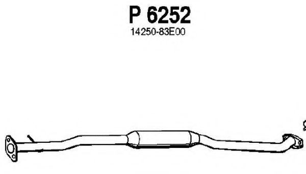 Средний глушитель выхлопных газов FENNO P6252