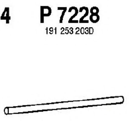 Труба выхлопного газа FENNO P7228