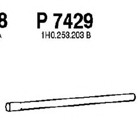 Труба выхлопного газа FENNO P7429