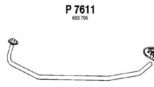 Труба выхлопного газа FENNO 7611