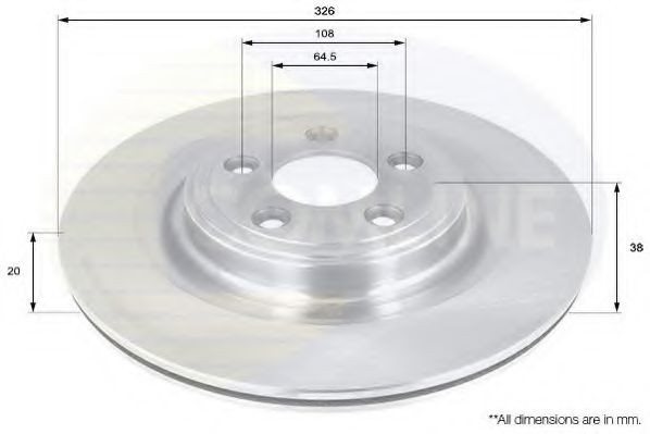 Тормозной диск COMLINE ADC1246V