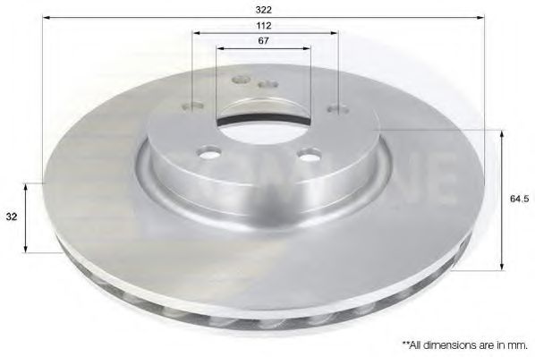 Тормозной диск COMLINE ADC1657V
