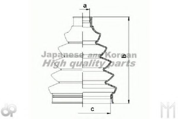 Комплект пылника, приводной вал ASHUKI 0858-1304