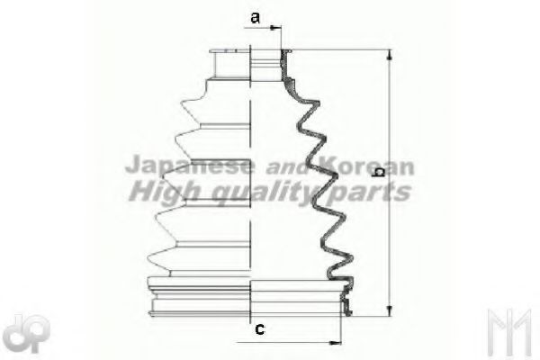 Комплект пылника, приводной вал ASHUKI 0858-3102