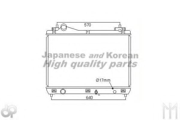 Радиатор, охлаждение двигателя ASHUKI K450-05