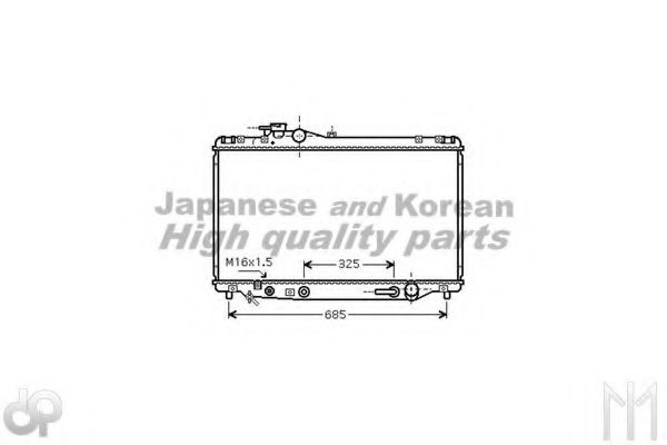 Радиатор, охлаждение двигателя GERI 29426