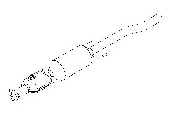 Сажевый / частичный фильтр, система выхлопа ОГ KLARIUS 390353