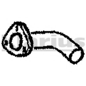 Труба выхлопного газа KLARIUS 110221