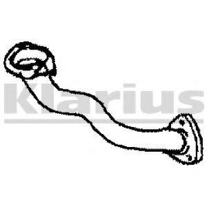 Труба выхлопного газа KLARIUS 110318