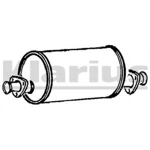 Средний глушитель выхлопных газов KLARIUS 210128