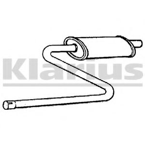 Средний глушитель выхлопных газов KLARIUS 230314