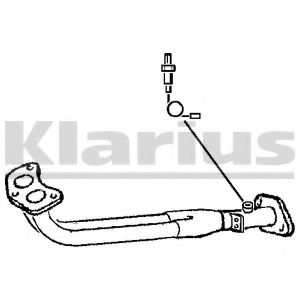 Труба выхлопного газа KLARIUS 301647
