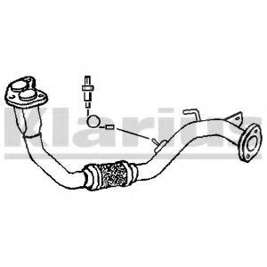 Труба выхлопного газа KLARIUS 301775