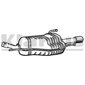 Глушитель выхлопных газов конечный KLARIUS GM520L